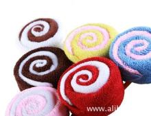 hot sale handmade lollipop shape cake towel