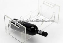 hot sale transparent acrylic red wine  rack 