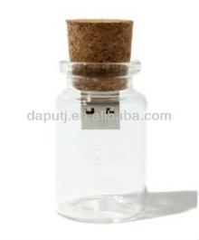 red wine bottle cork USB pen drive with bottle