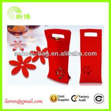 Neoprene single red wine bottle cooler