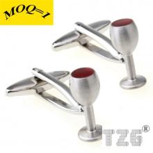 TZG02655 Fashion Cuff Link Red  Wine   Cup  Cufflink