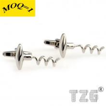 Fashion Stainless Steel Red Wine Opener Cufflink