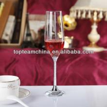 Hand-made clear lead free crystal champagne wine drinking glass cup set