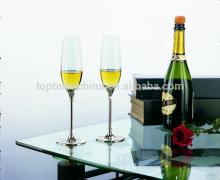 clear lead free crystal 200ml champagne glasses