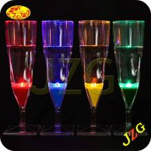 Factory supply party decoration Light Up Drinking Glass, Liquid Activated LED Champagne Glass