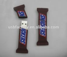 Funny Chocolate Bar USB, Candy Bar USB Flash Driver, Slime pvc chocolate usb sticks for snickers gif