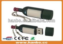 cute red wine bottle custom logo usb flash stick, usb pendrive