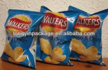 high quality snack food packaging bag for potato chips/plastic food packaging bag/  air  inflatable pa