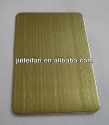 Champagne stainless steel plate