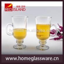 8oz 2014 top sale new style bar use red wine glass whisky glass drinking juice glass cup with handle