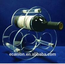 Novelty round acrylic red wine rack