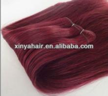 Cheap Fashion lady red wine hair weave with high quality