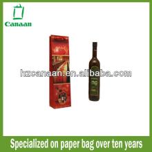 decorative red wine bottle paper bags wholesale