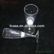 plasic champagne glasses cup with straw led light