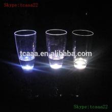 plastic led champagne glasses with straw light cup