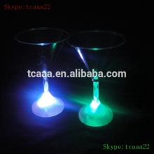 plastic led flashing champagne cups with straw light