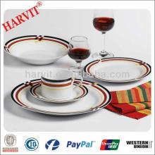 Red wine color decal 20pcs  Poland  Porcelain dinnerware set