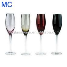 elegant coloured champagne glass