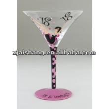European Fashionable First Rate High Quality food grade  clear  glass champagne flute goblet Bpa free