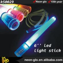 6" LED Light Stick, w/1pc pure white LED, Blister Card packing light stick lollipop