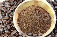 ARABICA  GROUND   COFFEE   BEANS .