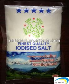  refined   salt  with 20-40ppm  iodine ,iodized table  salt 