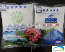 fine quality bagged packed iodized salt , refined salt, edible salt