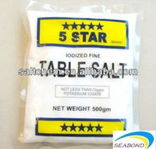 5 star pdv table salt in small packaging style ,refined salt,edible salt
