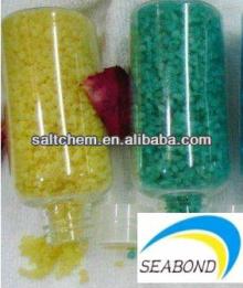 yellow bath salt, green   colour  shower salt