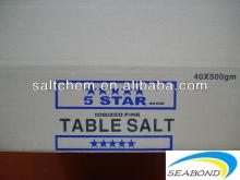 pure dried vacuum salt packed to cartons box ,pdv salt