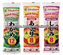 Tasty instant miso soup healthy food populer in japan