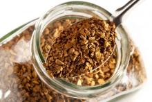 Freeze dried instant coffee