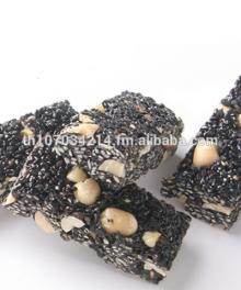 Black sesame bar (a.k.a. black sesame brittle)
