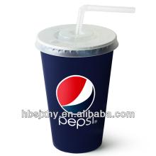 Wuhan design pepsi paper cup for cold drinking