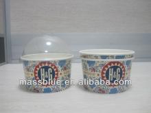 Custom Print Single Wall Paper Frozen Yogurt Cup