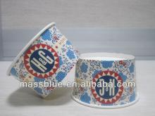 OEM printing disposable paper frozen yogurt cups