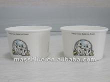 Custom Logo biodegradable Custom Printed Frozen Yogurt Paper Cup