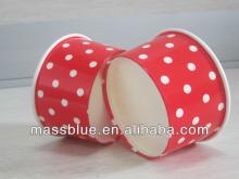 Printed Colorful Disposable Paper Frozen Yogurt Bowl/lce Cream Paper Cup For Ice Cream