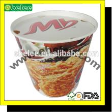 170oz big paper fire chicken bucket for family used with paper lid