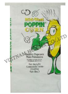 Bopp laminated pp woven corn bag