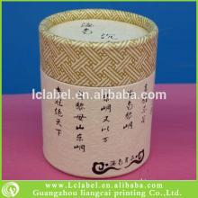 Popular kraft paper round tea box
