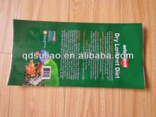 high quality plastic bags for dry friut/Snack food with side gusset