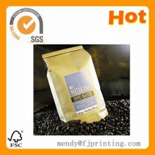 eco coffee  bag  tin  tie   bag  in customer design and logo
