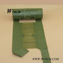 a compostable disposable dog waste bags with corn starch for pet cleaning