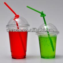 Transparent Take Away Clear Plastic Cup and Dome Lid