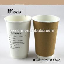 Paper Cup of Cold and Hot Drinking