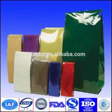 high quality printed stand up aluminum foil tea bag with zipper