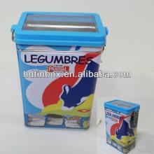 tin box with transparent window and airtight lid