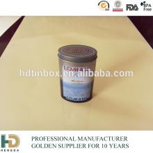 High quality metal oval tea tin box