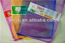 colorful small drawstring mesh netting bag